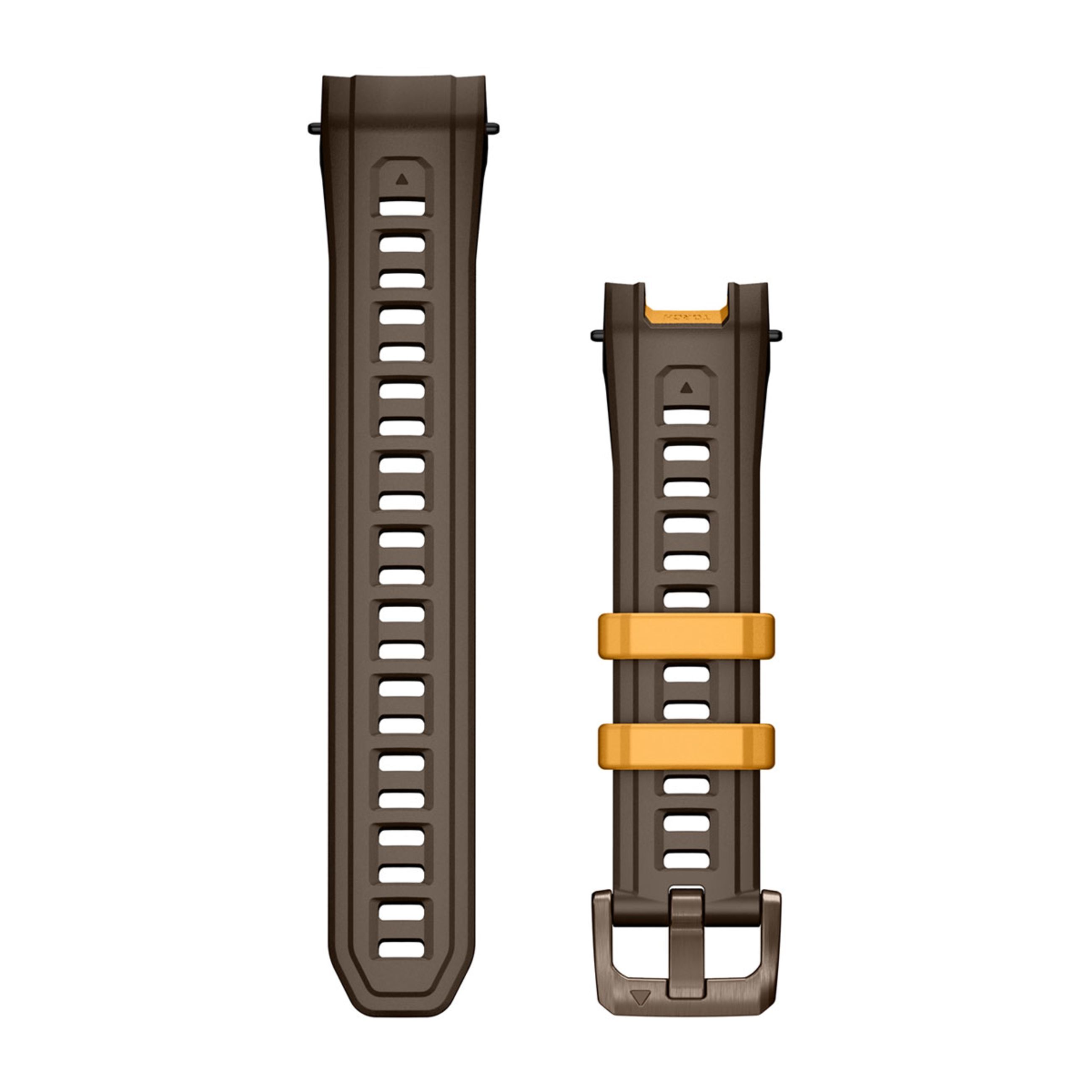 22 Mm Watch Bands - Cocoa Silicone With Metal Buckle (Instinct 3 - 45 Mm/Instinct Crossover Amoled)
