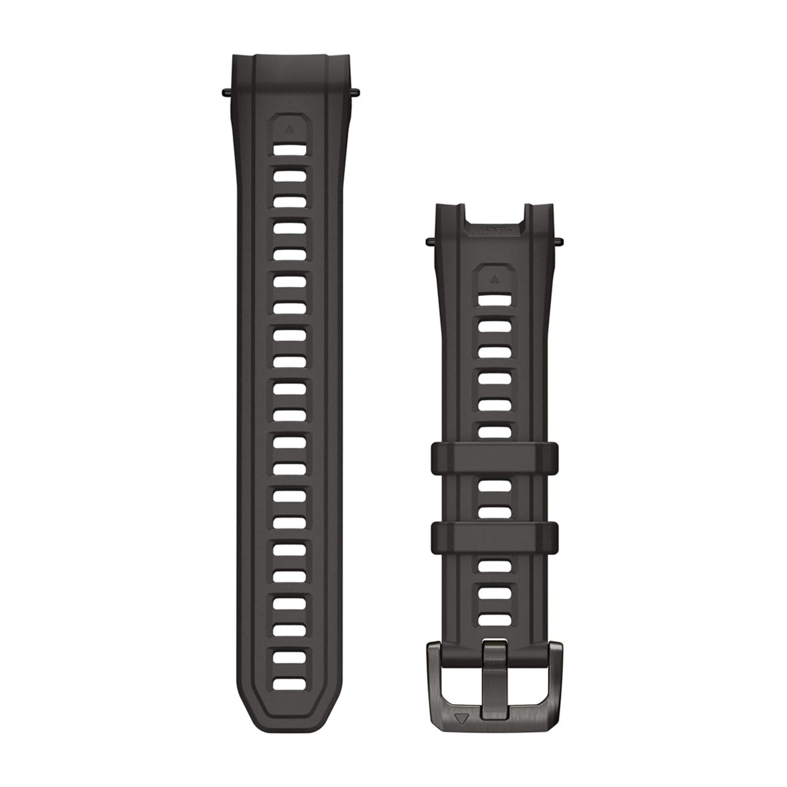 22 Mm Watch Bands - Charcoal Silicone With Metal Buckle (Instinct 3 - 45 Mm/Instinct Crossover Amoled)