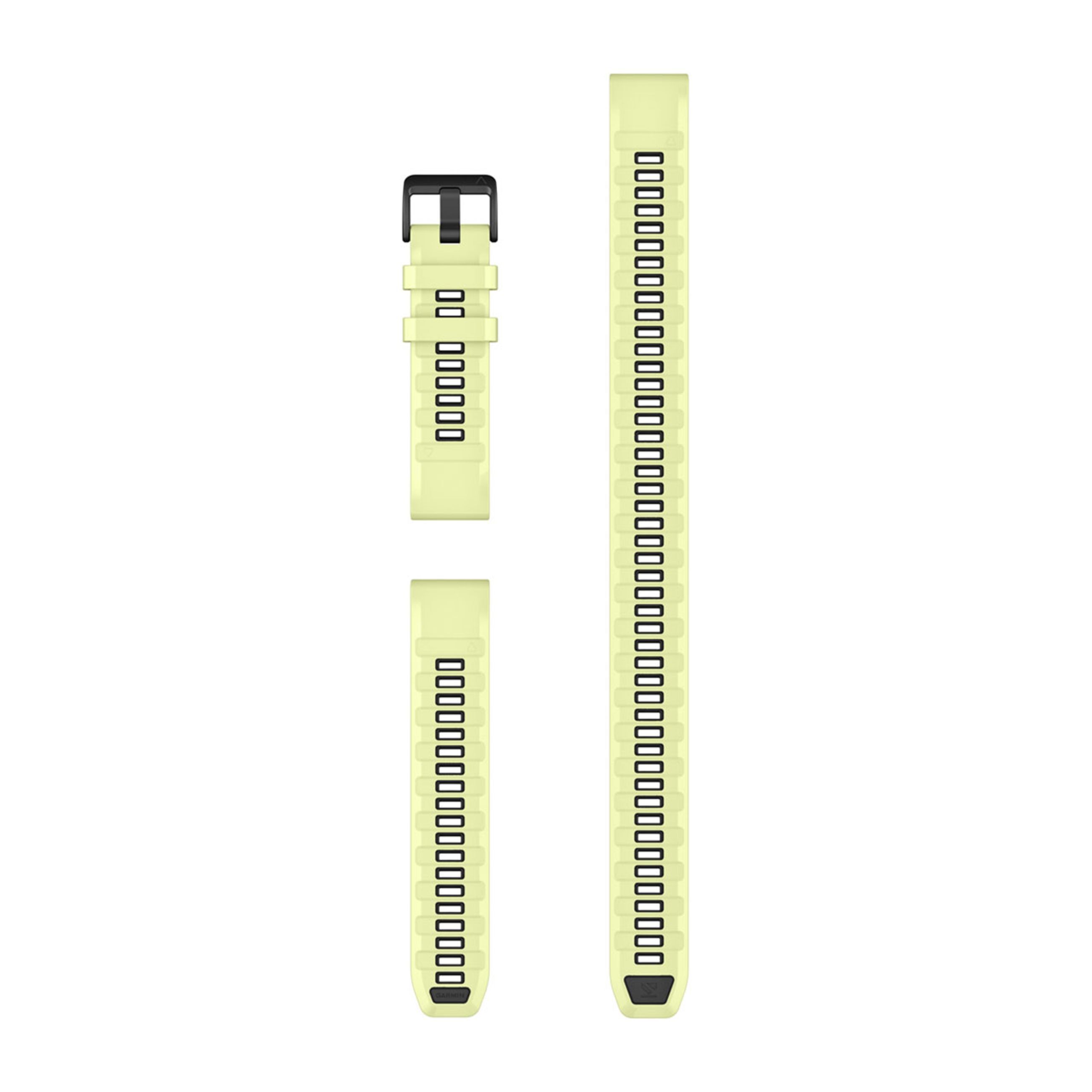 Quickfit 22 Watch Straps - Citron Silicone (3-Piece Dive Set)