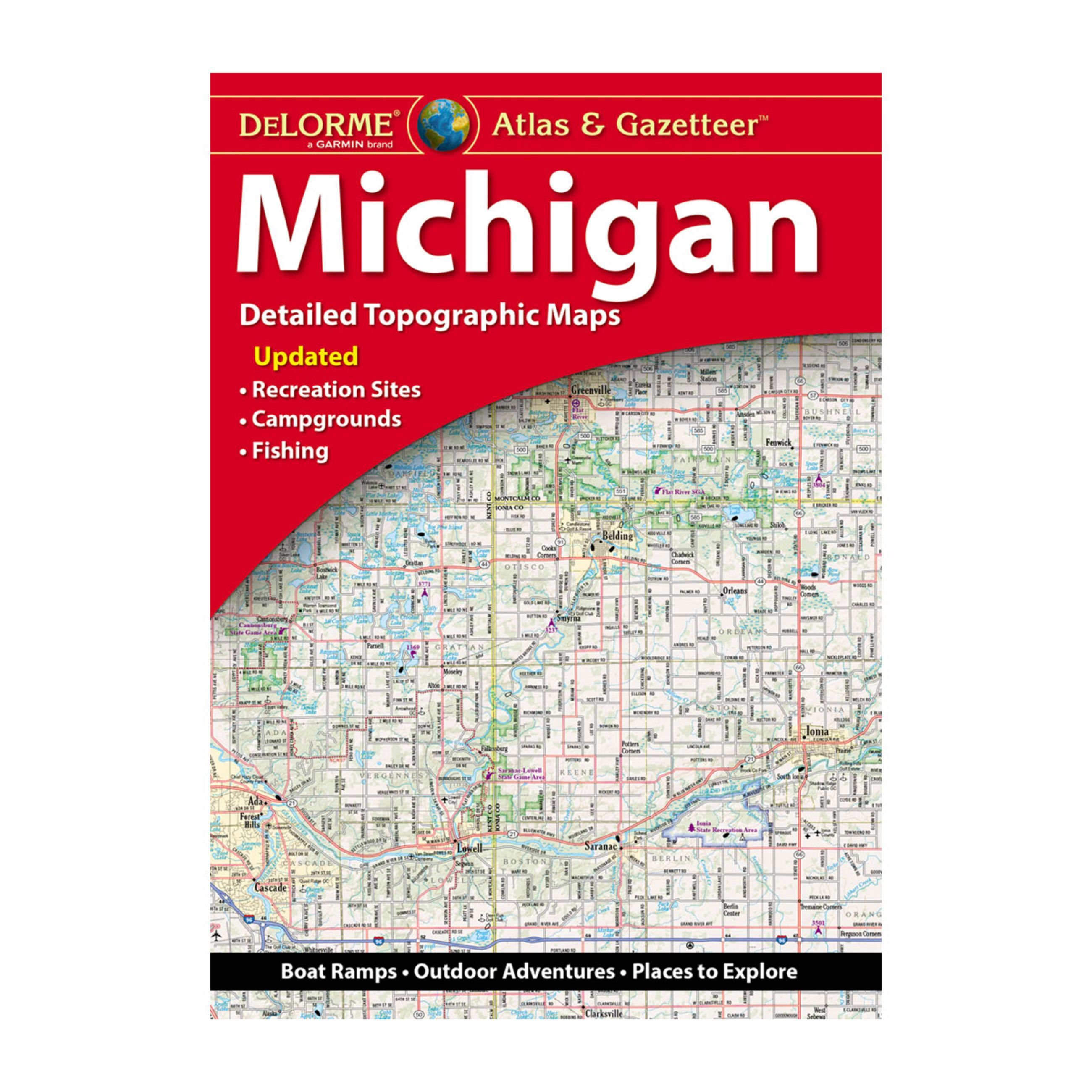 Delorme Atlas & Gazetteer Paper Maps - Michigan