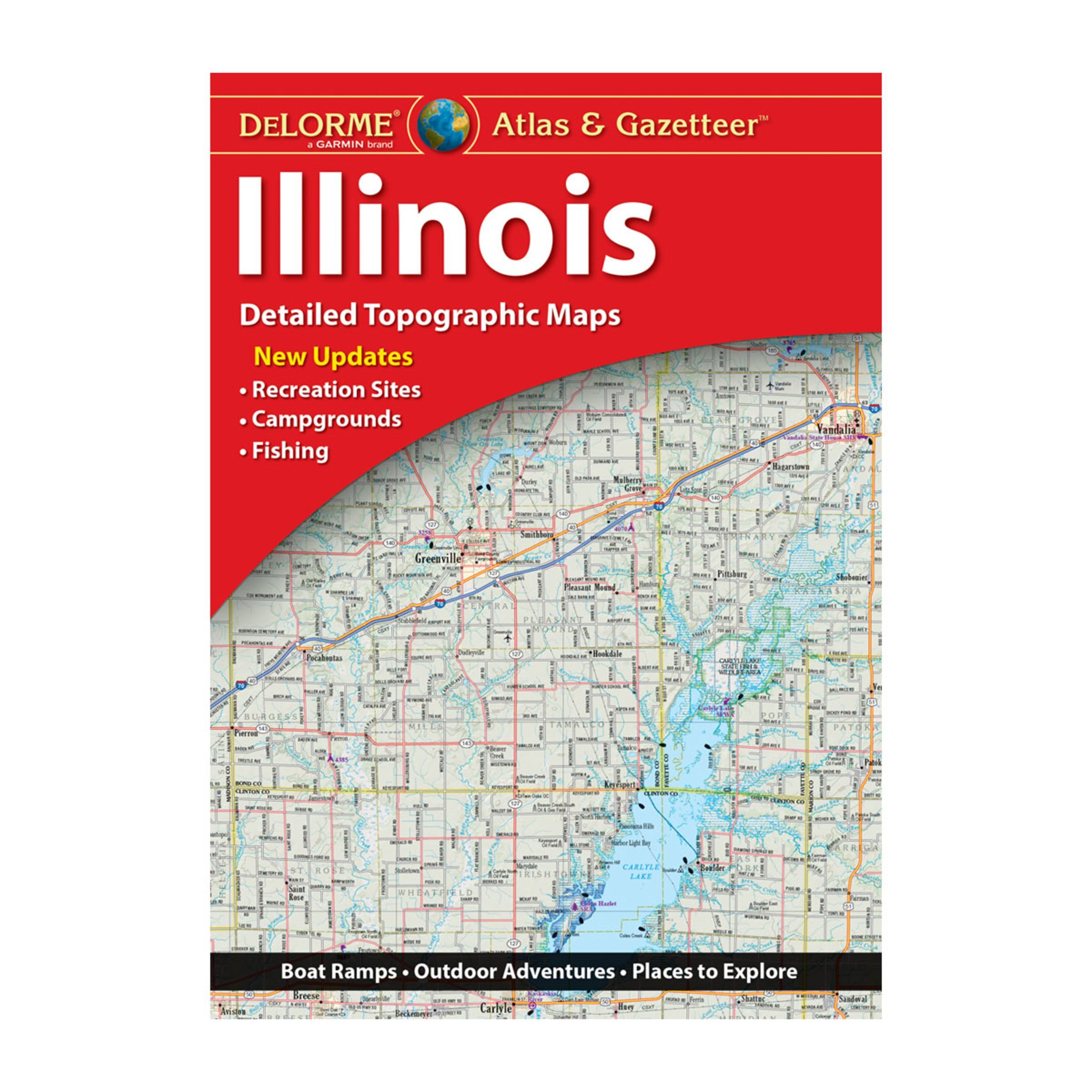 Delorme Atlas & Gazetteer Paper Maps - Illinois