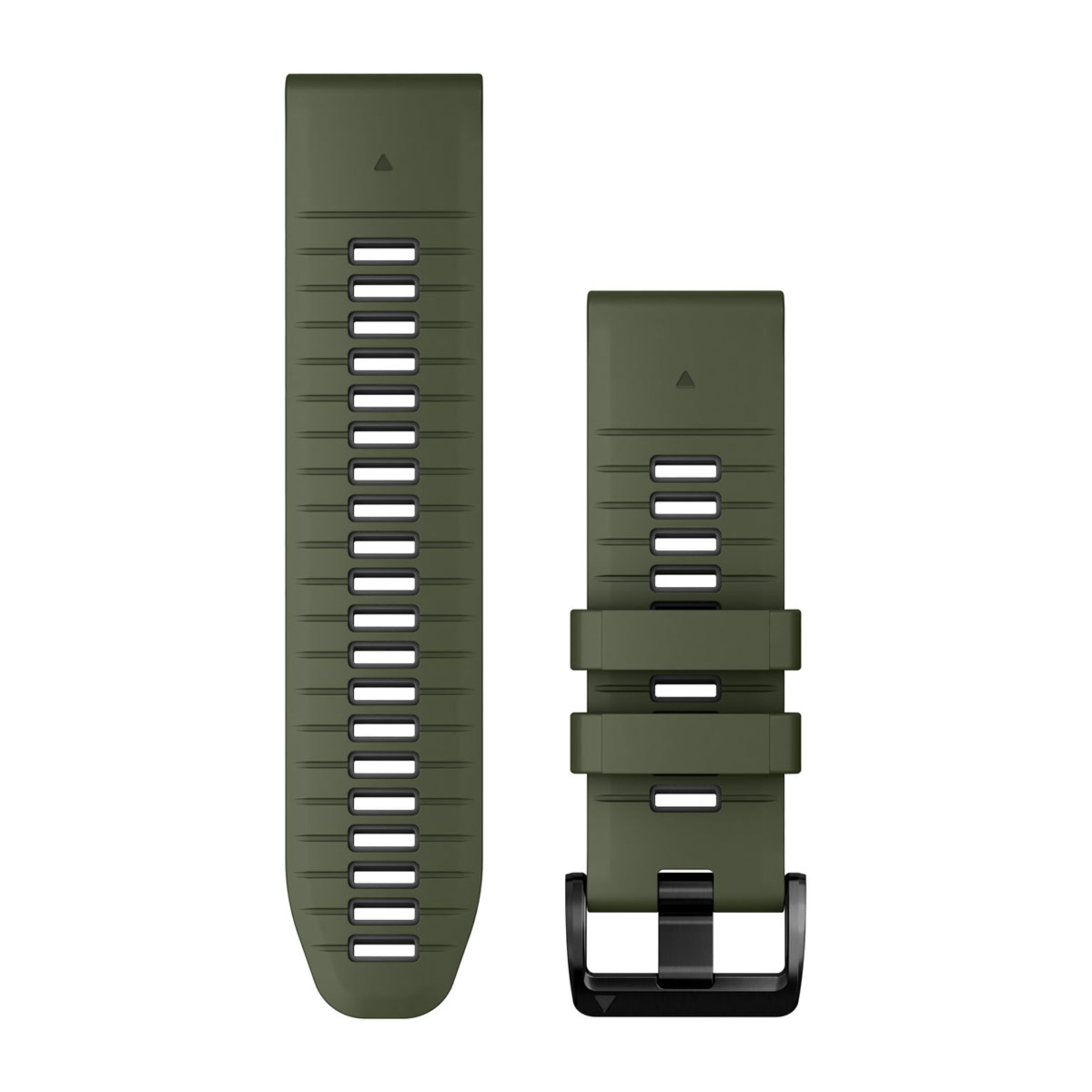 Quickfit 26 Watch Bands - Moss/Graphite Silicone