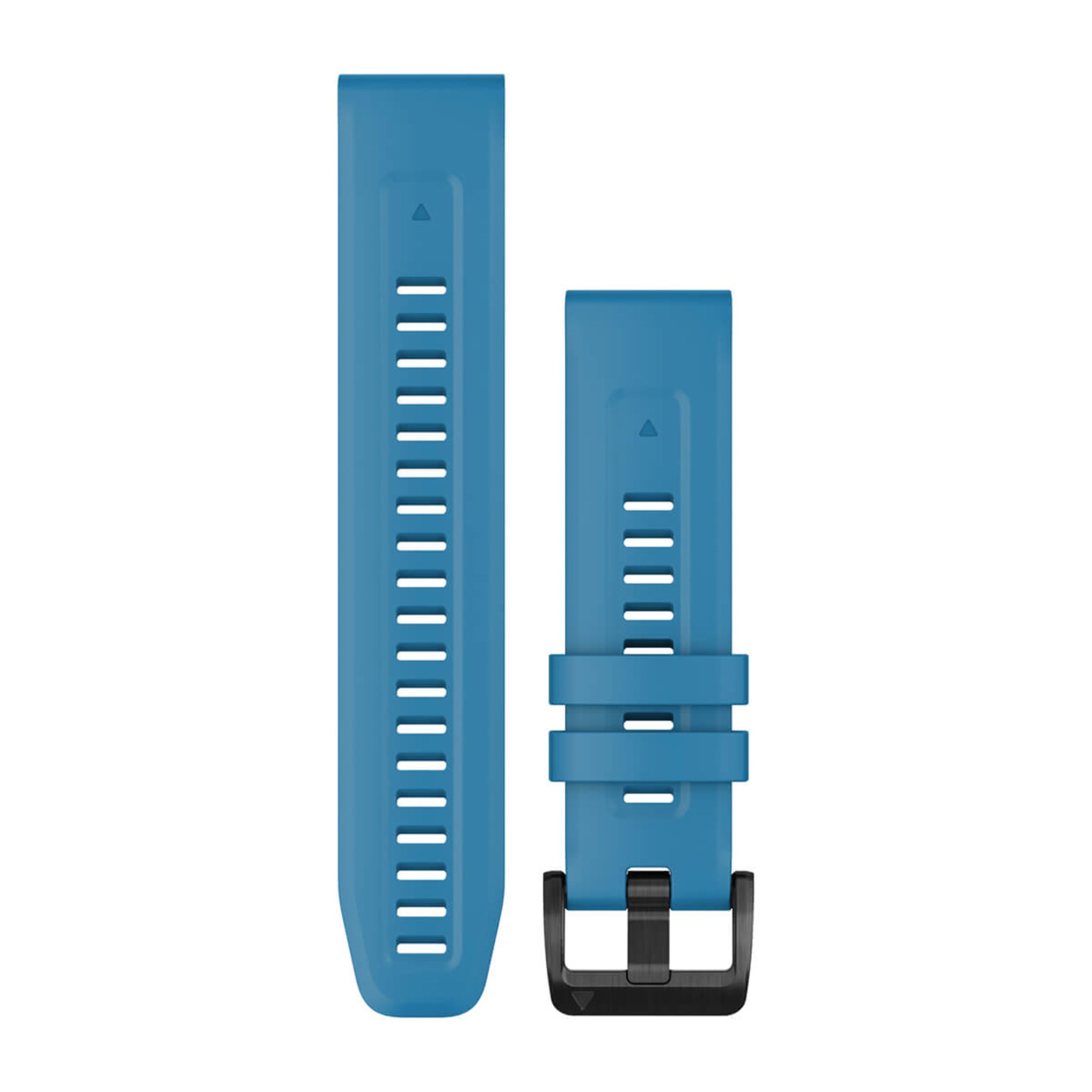 Quickfit 22 Watch Straps - Cirrus Blue With Black Stainless Steel Hardware