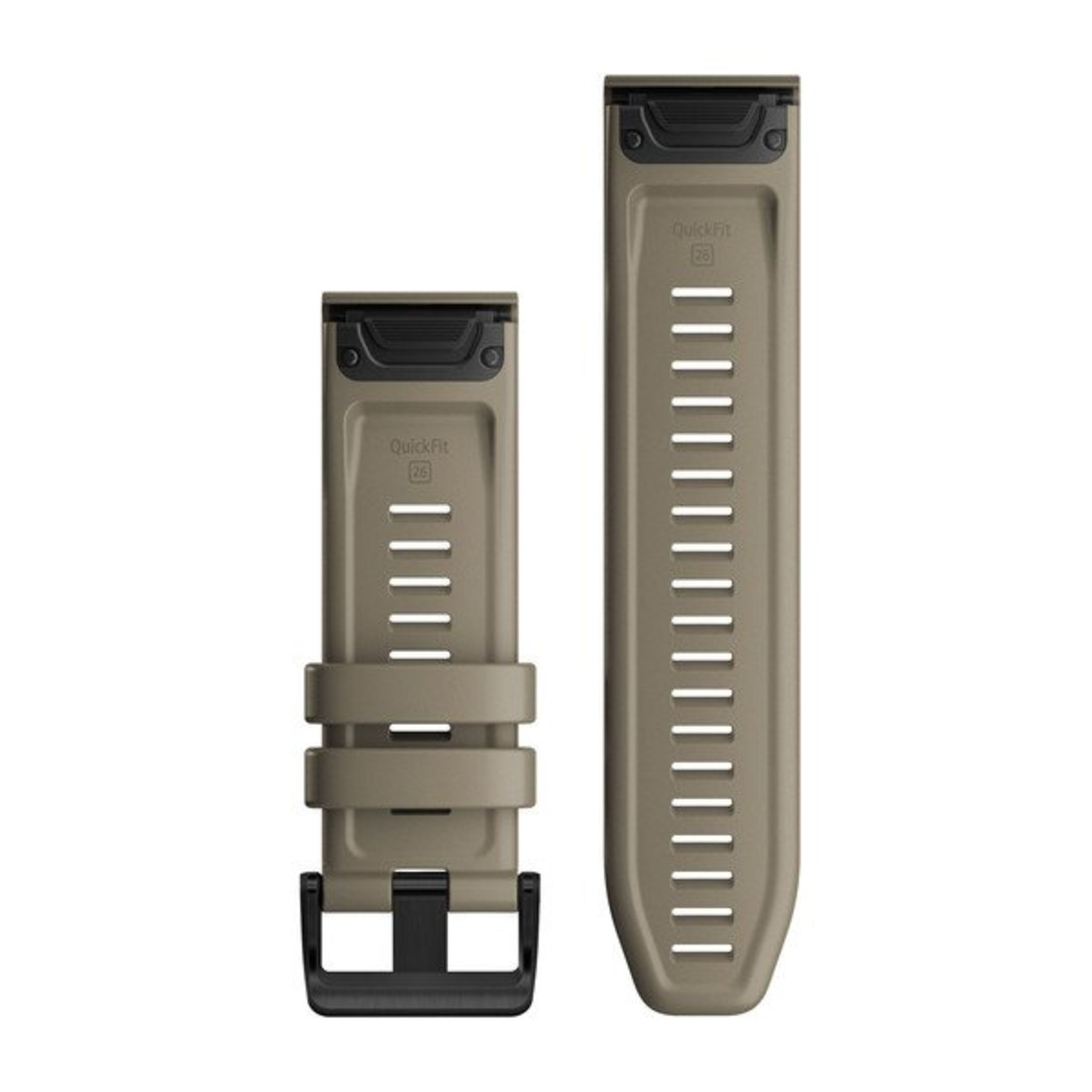 Alternative view of Quickfit 26 Watch Bands - Dark Sandstone Silicone