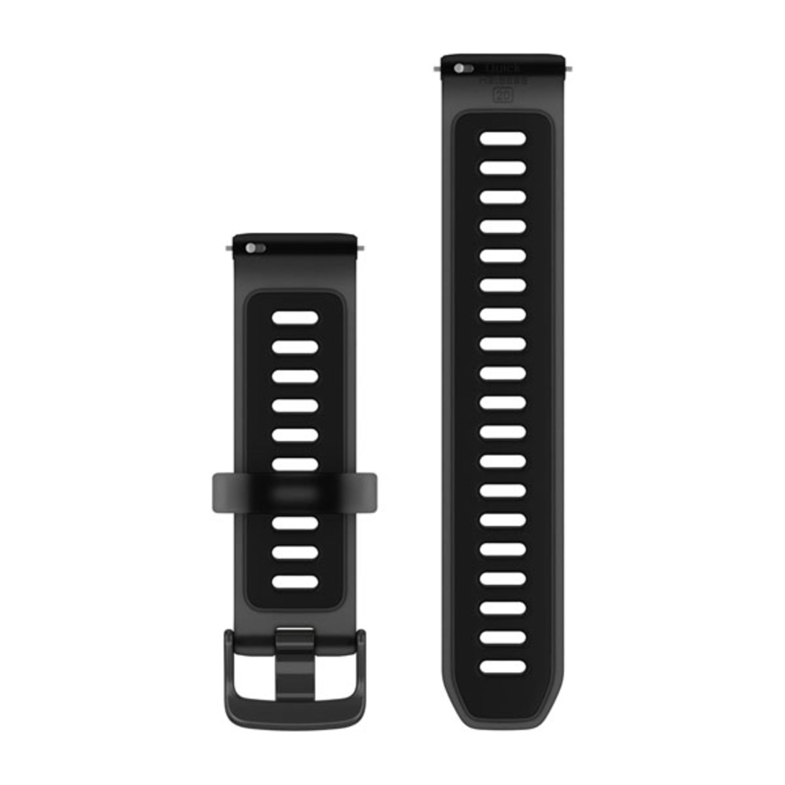 Alternative view of Quick Release Bands (20 Mm) - Translucent Black/Black With Slate Hardware