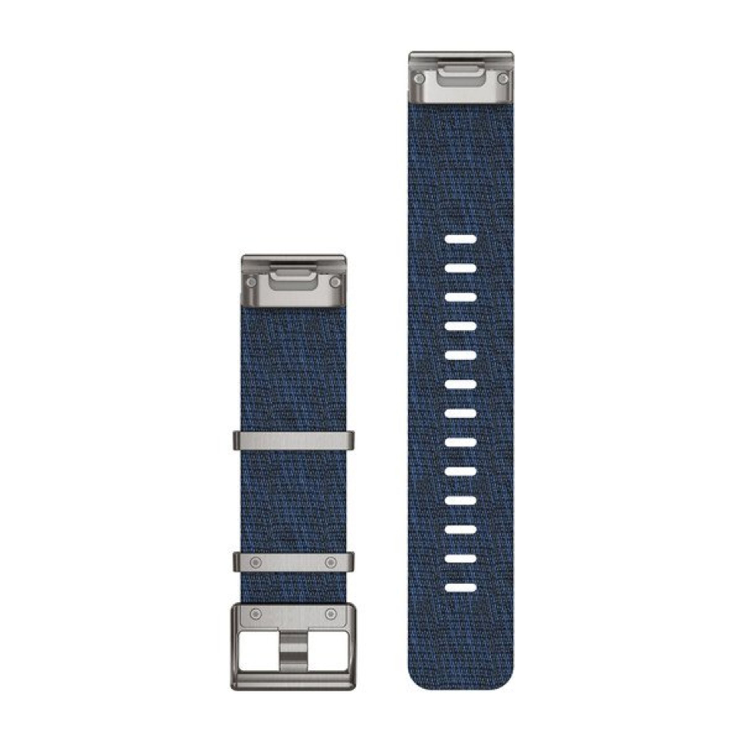 Alternative view of Quickfit 22 Watch Straps - Jacquard-Weave Nylon Strap – Indigo