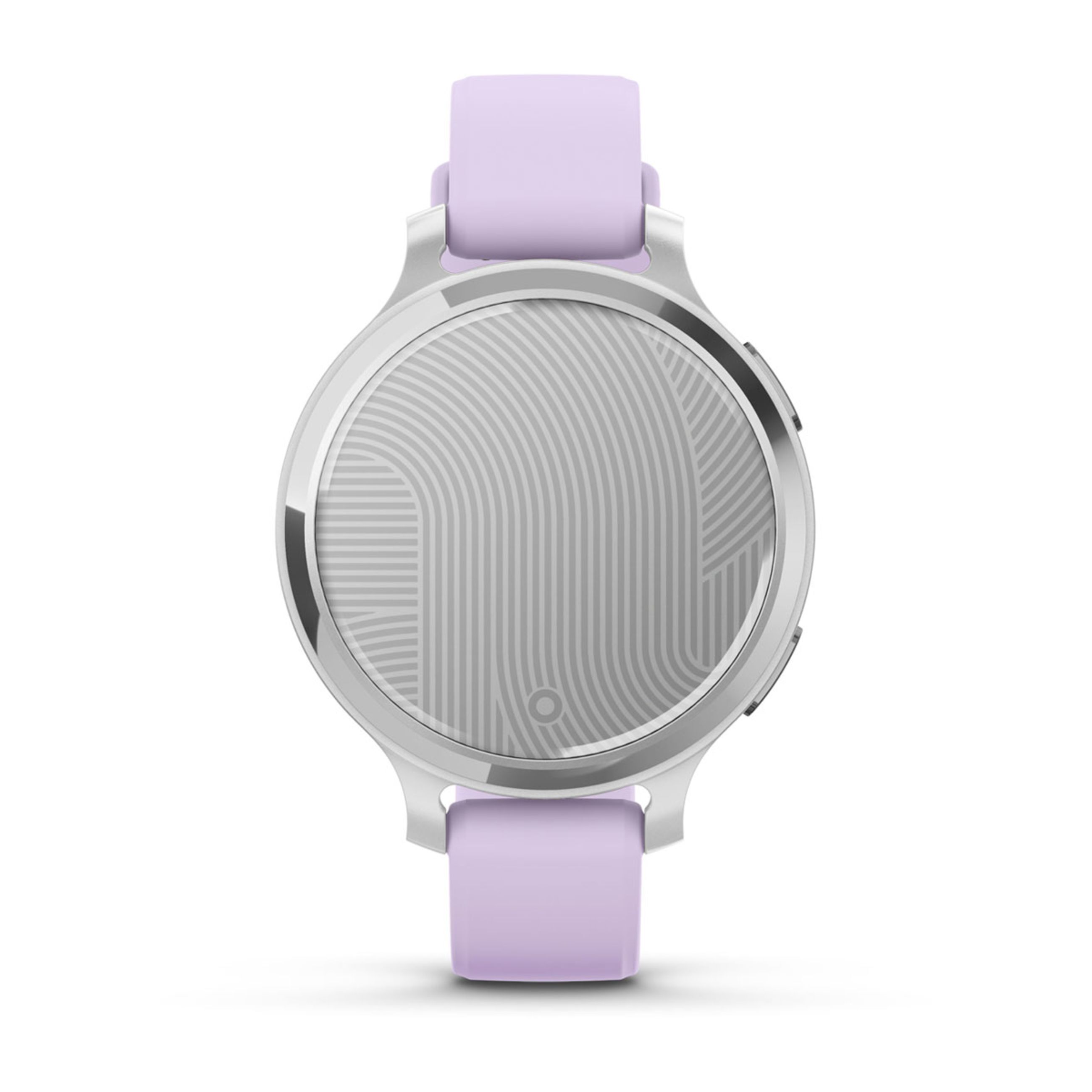 Alternative view of Lily 2 Active - Silver With Purple Jasmine Silicone Band