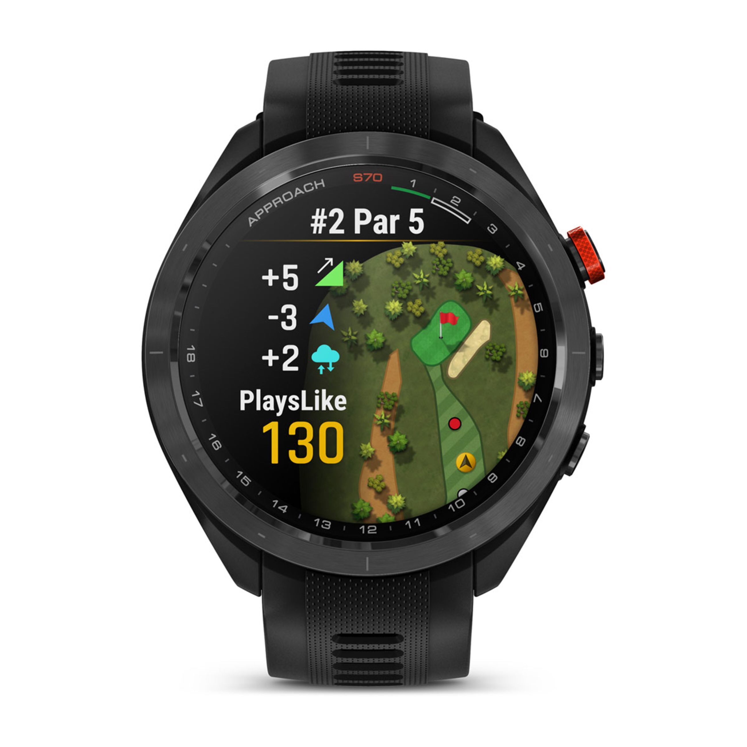 Alternative view of Approach S70 - 47 Mm - Black/Red Ceramic Bezel With Black Silicone Band