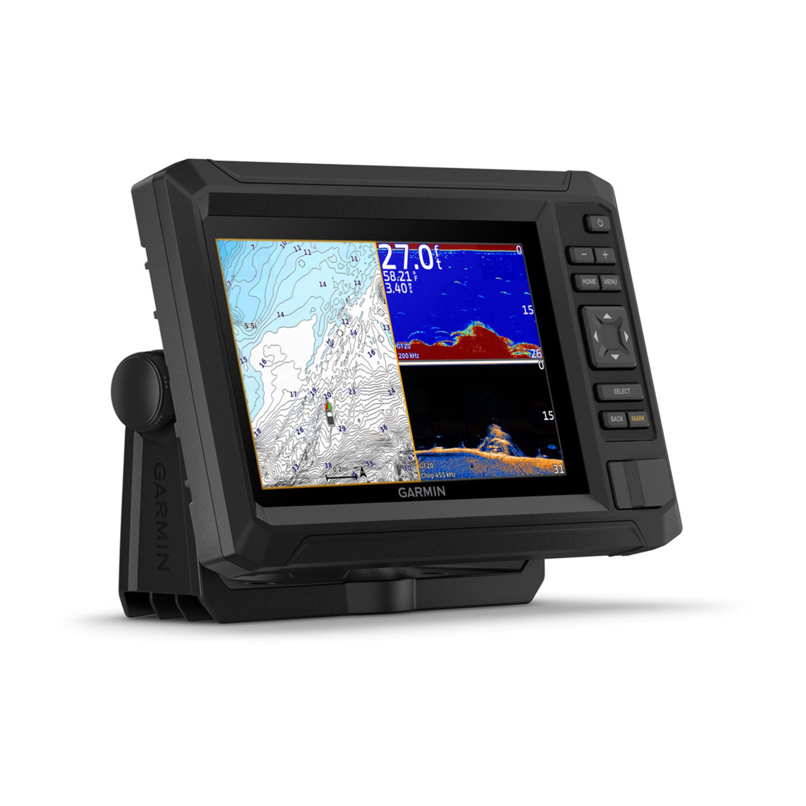 Alternative view of Echomap Uhd2 5" Cv Chartplotters - 73Cv With Gt20-Tm Transducer And Garmin Navionics+ U.S. Inland Mapping