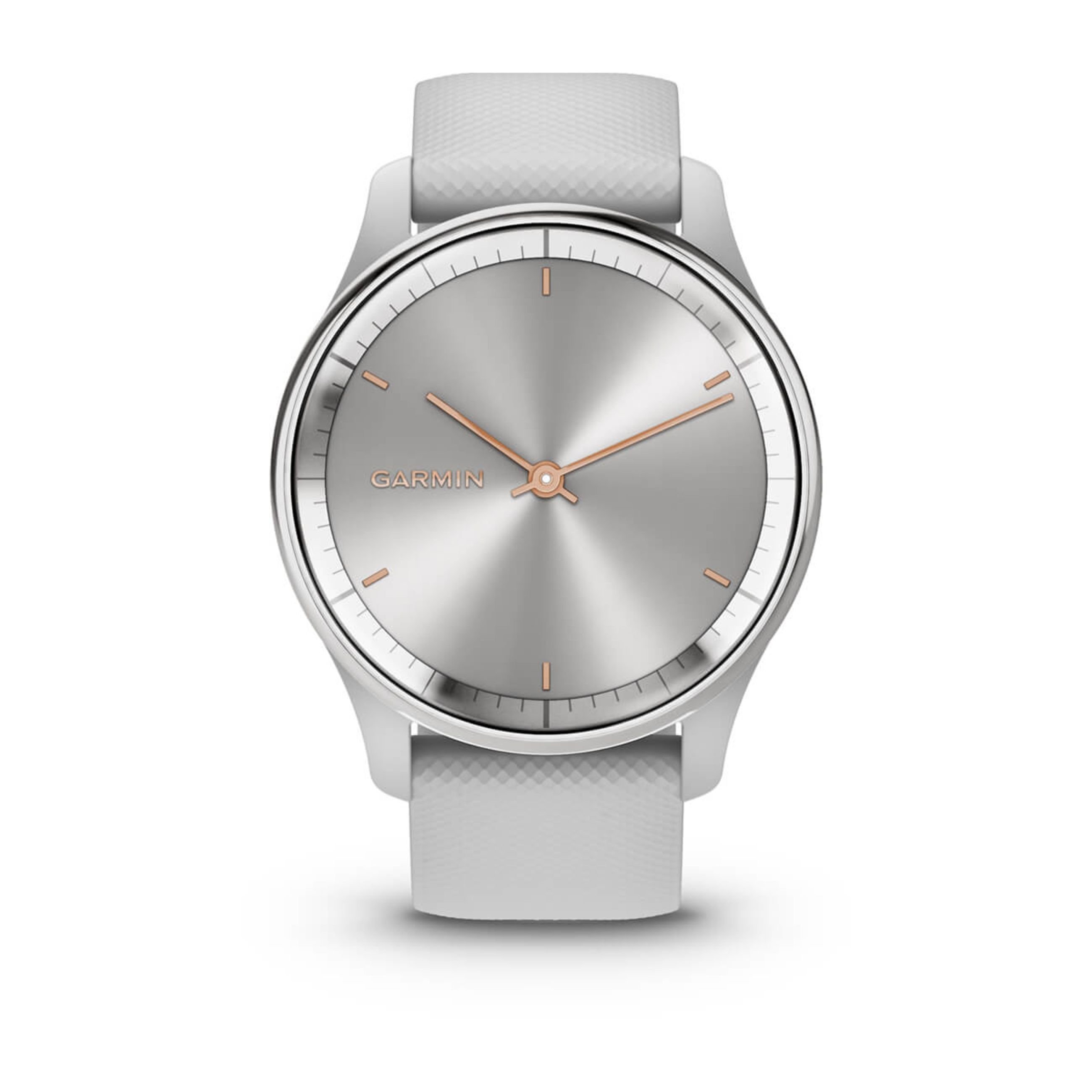 Alternative view of VíVomove Trend - Silver Stainless Steel Bezel With Mist Gray Case And Silicone Band