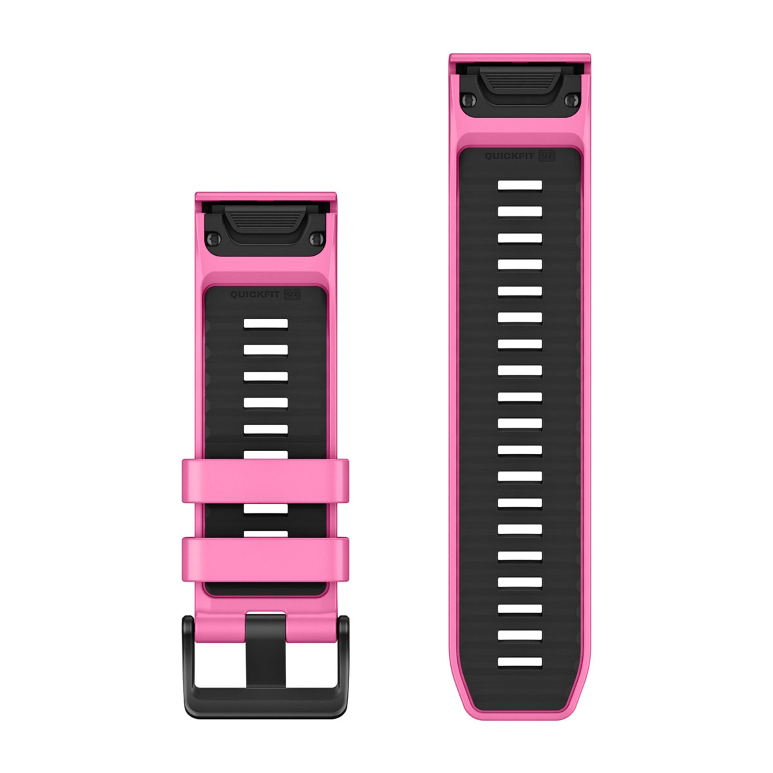 Alternative view of Quickfit 26 Watch Bands - Pink Aurora Silicone (3-Piece Dive Set)