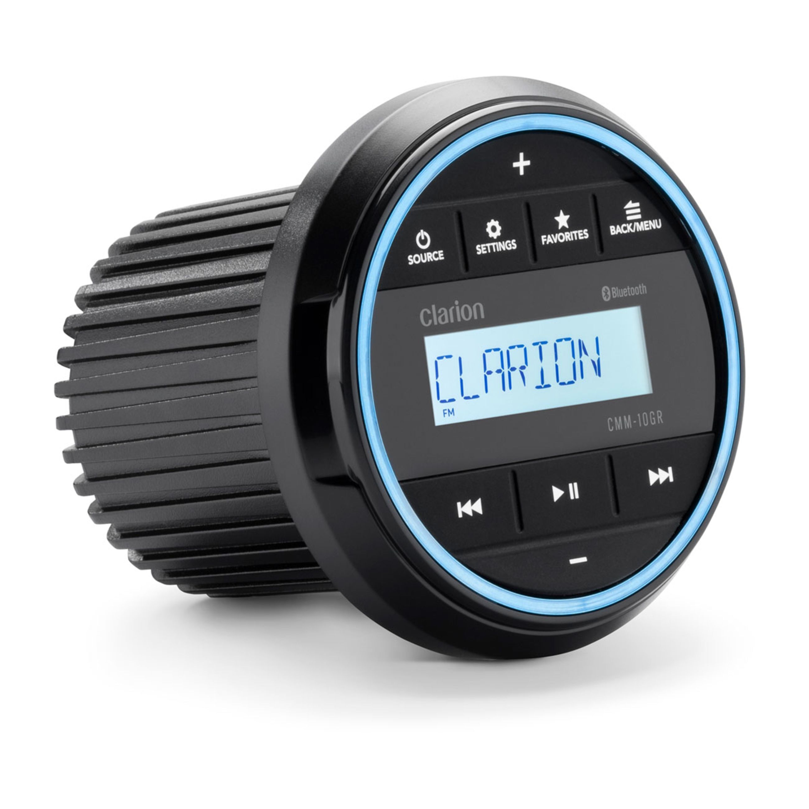 Alternative view of Clarion Marine Compact Source Unit - 3" Gauge Hole With Lcd Display (Cmm-10Gr)
