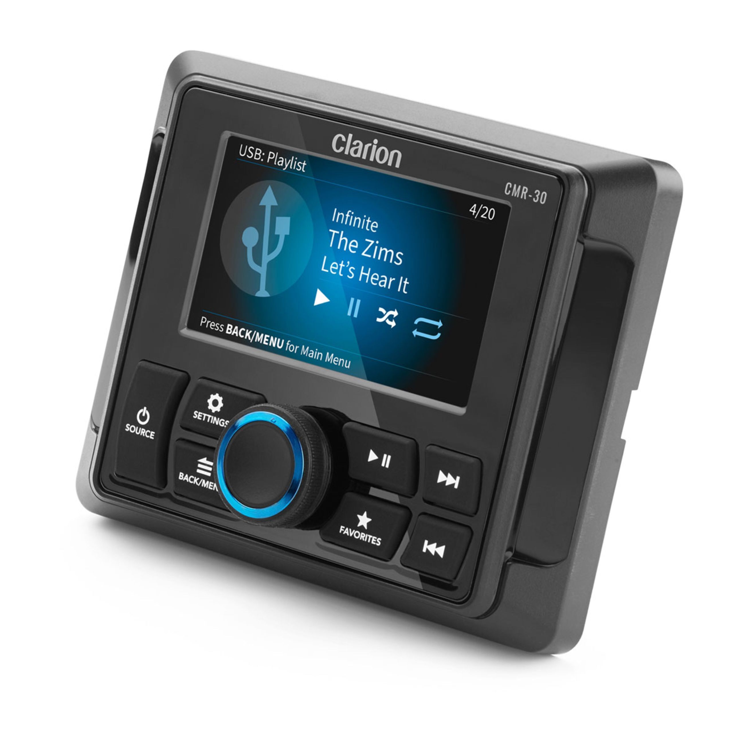 Alternative view of Clarion Marine Cmr-30 Wired Remote - With Full-Color Lcd Dispaly (Cmr-30)