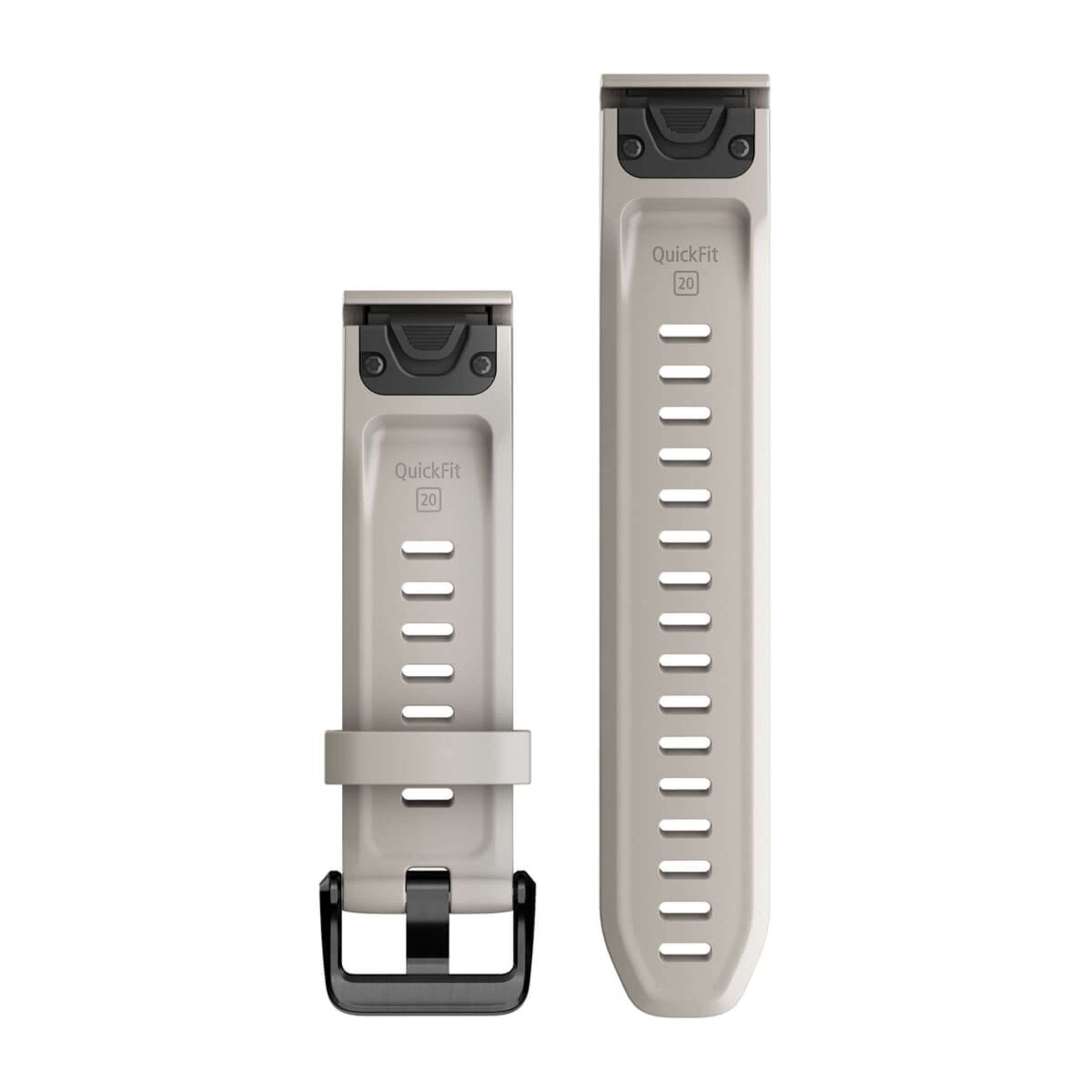 Alternative view of Quickfit 20 Watch Bands - Light Sand Silicone