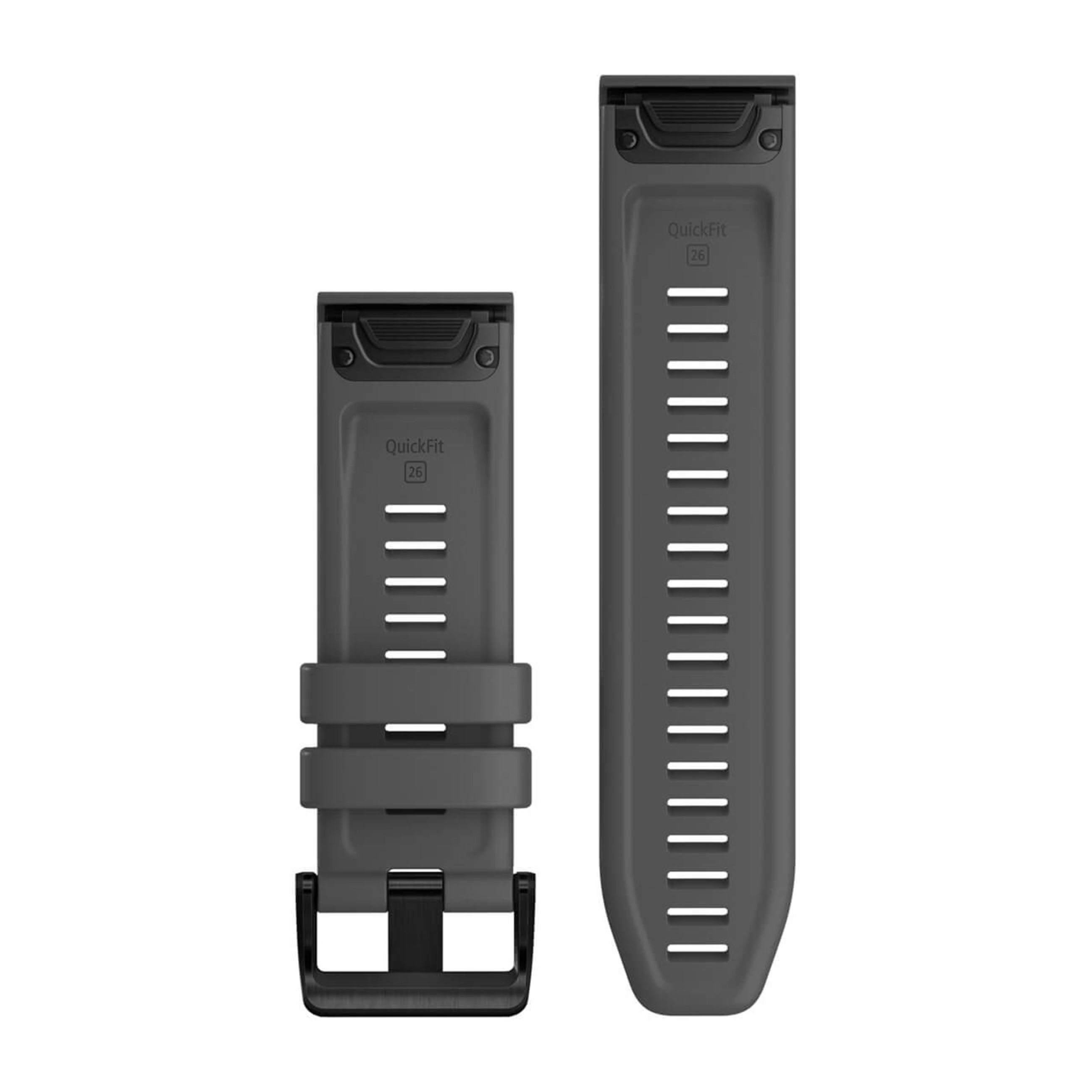 Alternative view of Quickfit 26 Watch Bands - Slate Gray Silicone